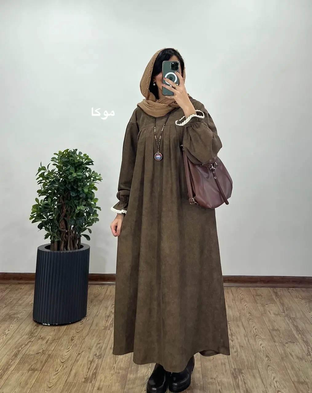 پیراهن مانتویی پاییزه رایلی 2 با کد 3922